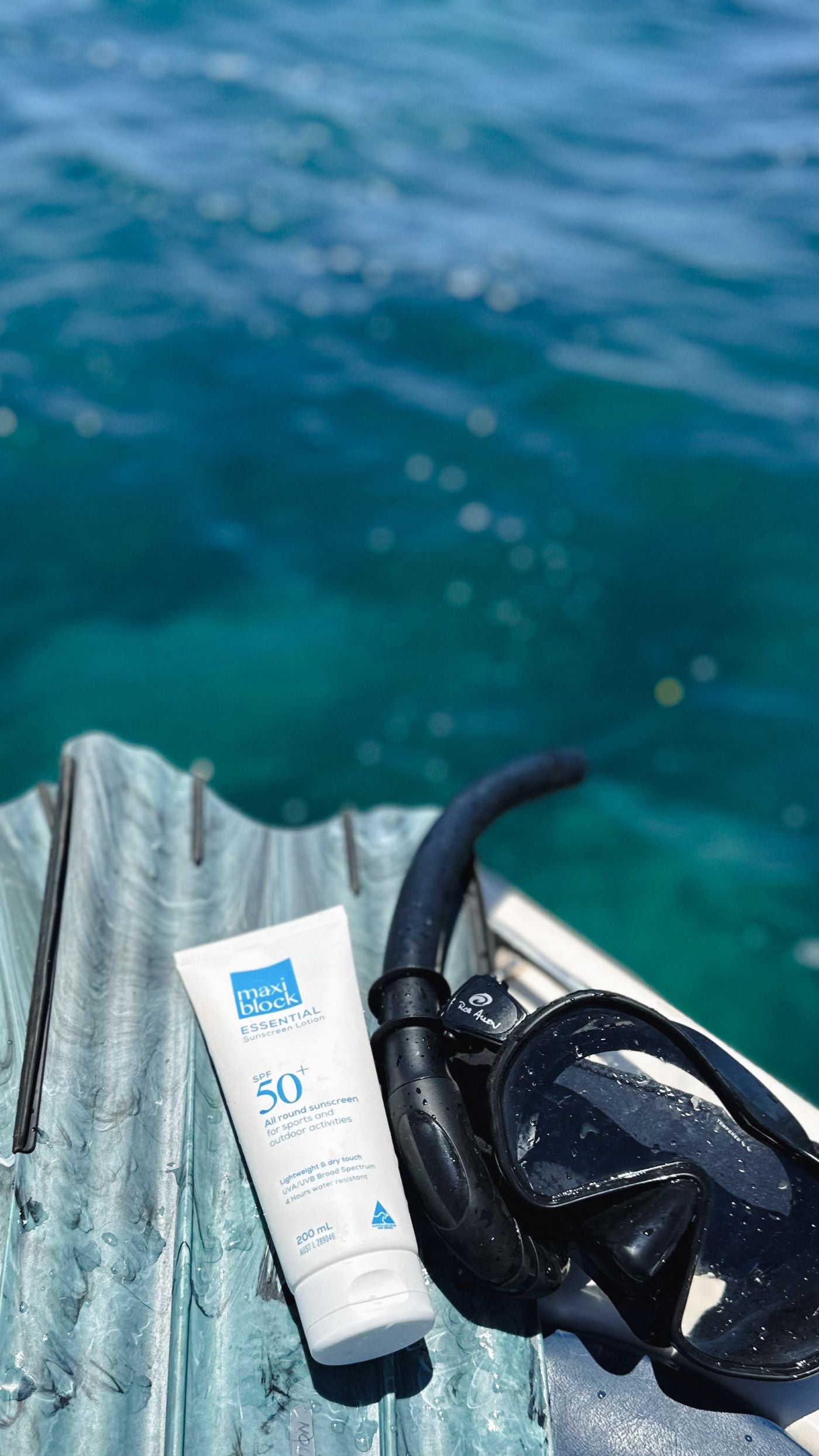 Maxiblock Essential Non Greasy Sunscreen SPF 50+ 100mL Sitting Flippers