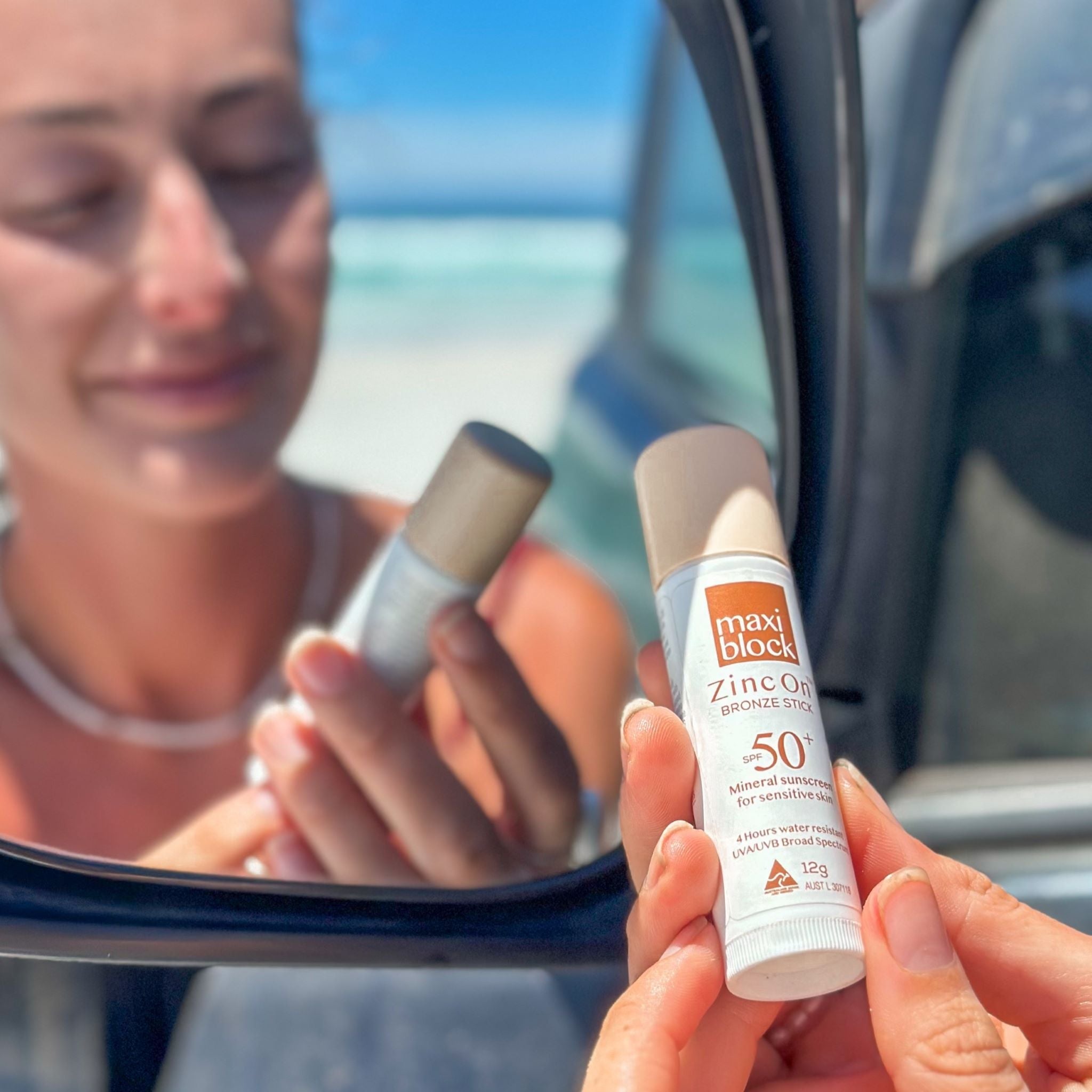Maxiblock Mineral Zinc Sunscreen Stick Tinted 12g