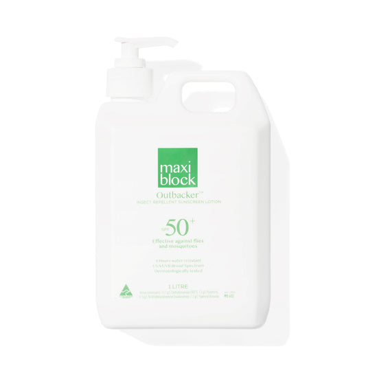 Maxiblock Outbacker Sunscreen With Insect Repellent SPF50+ 1000mL