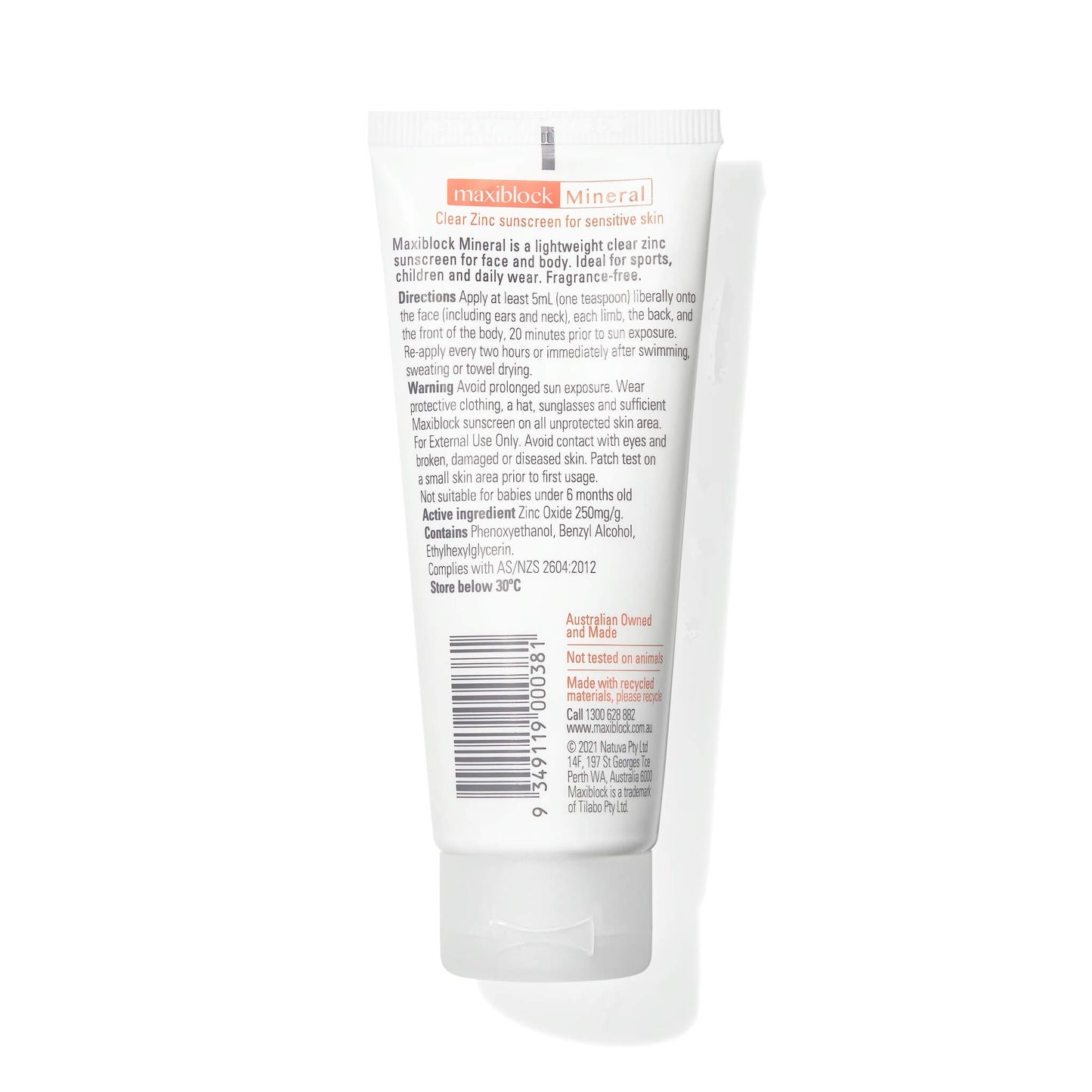 zinc sunscreen