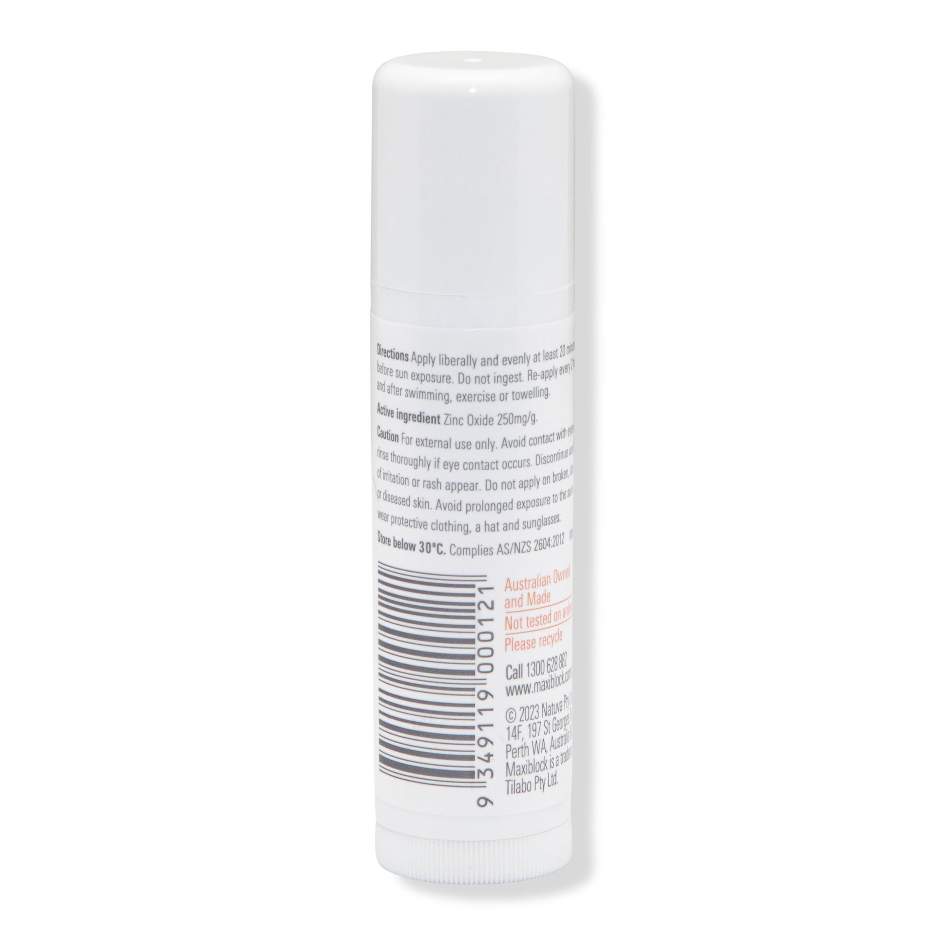 maxiblock clear zinc sunscreen stick