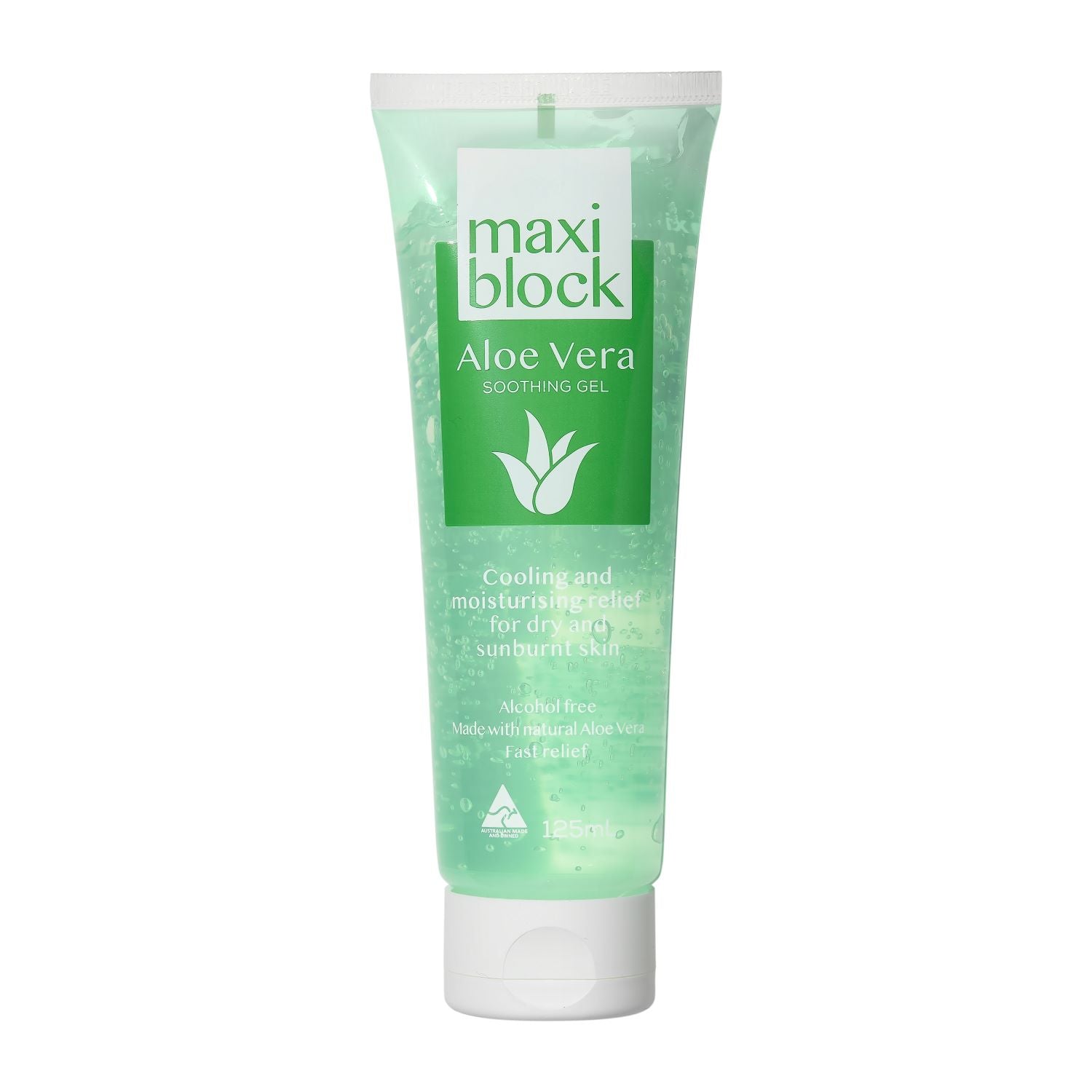 Maxiblock Aloe Vera Gel 125mL tube
