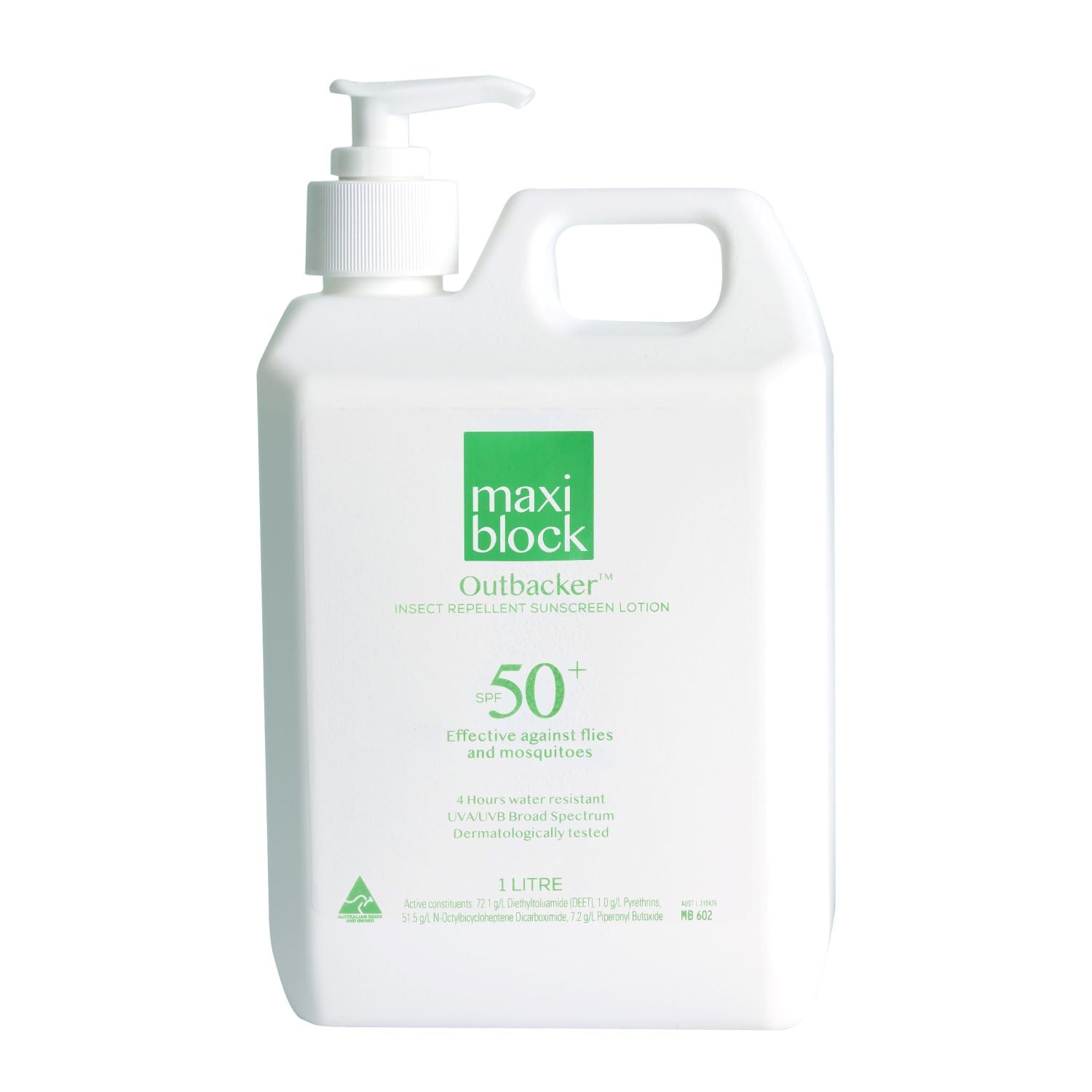 Outbacker Sunscreen with Insect Repellent SPF 50+ – Maxiblock