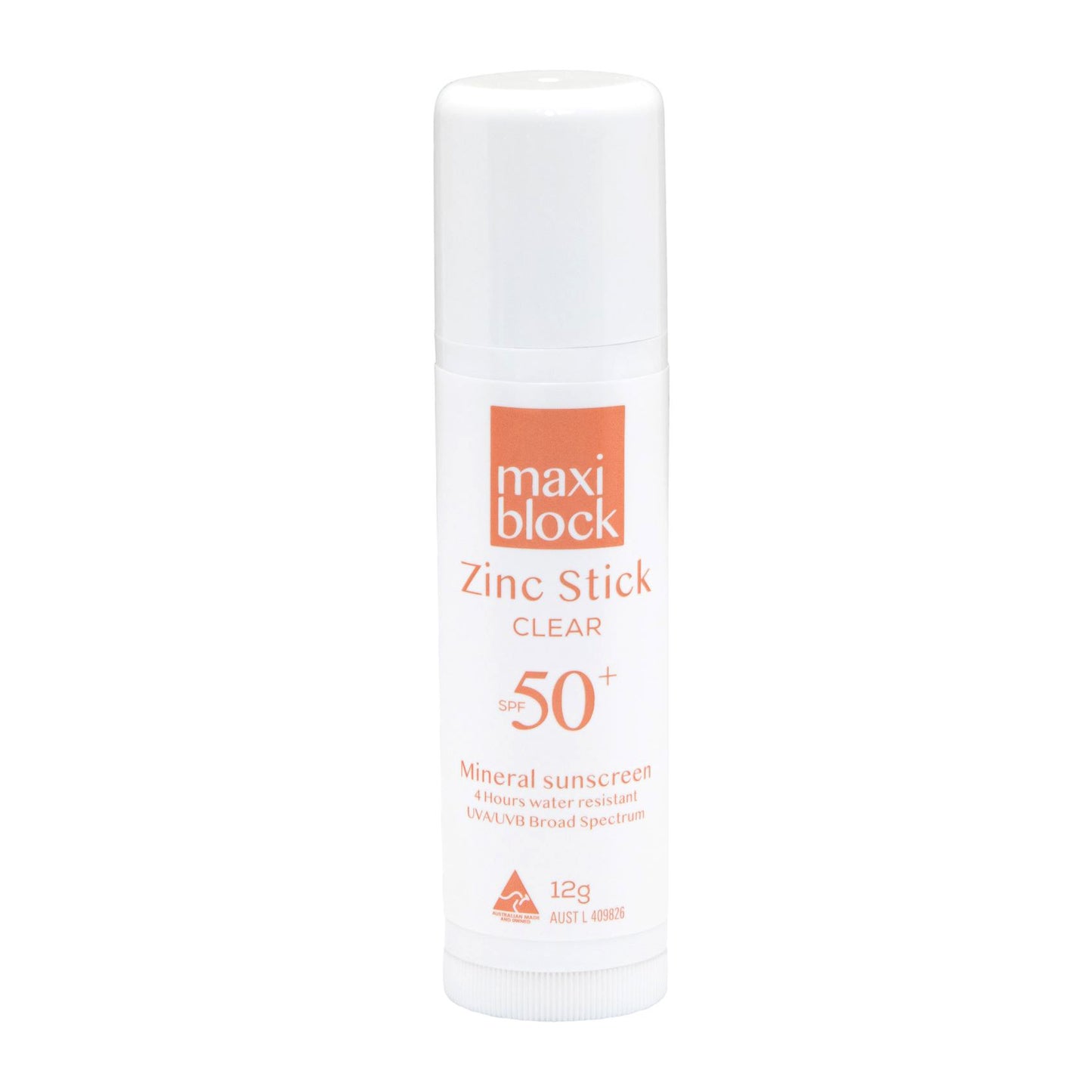 Maxiblock zinc stick spf 50+ 12g