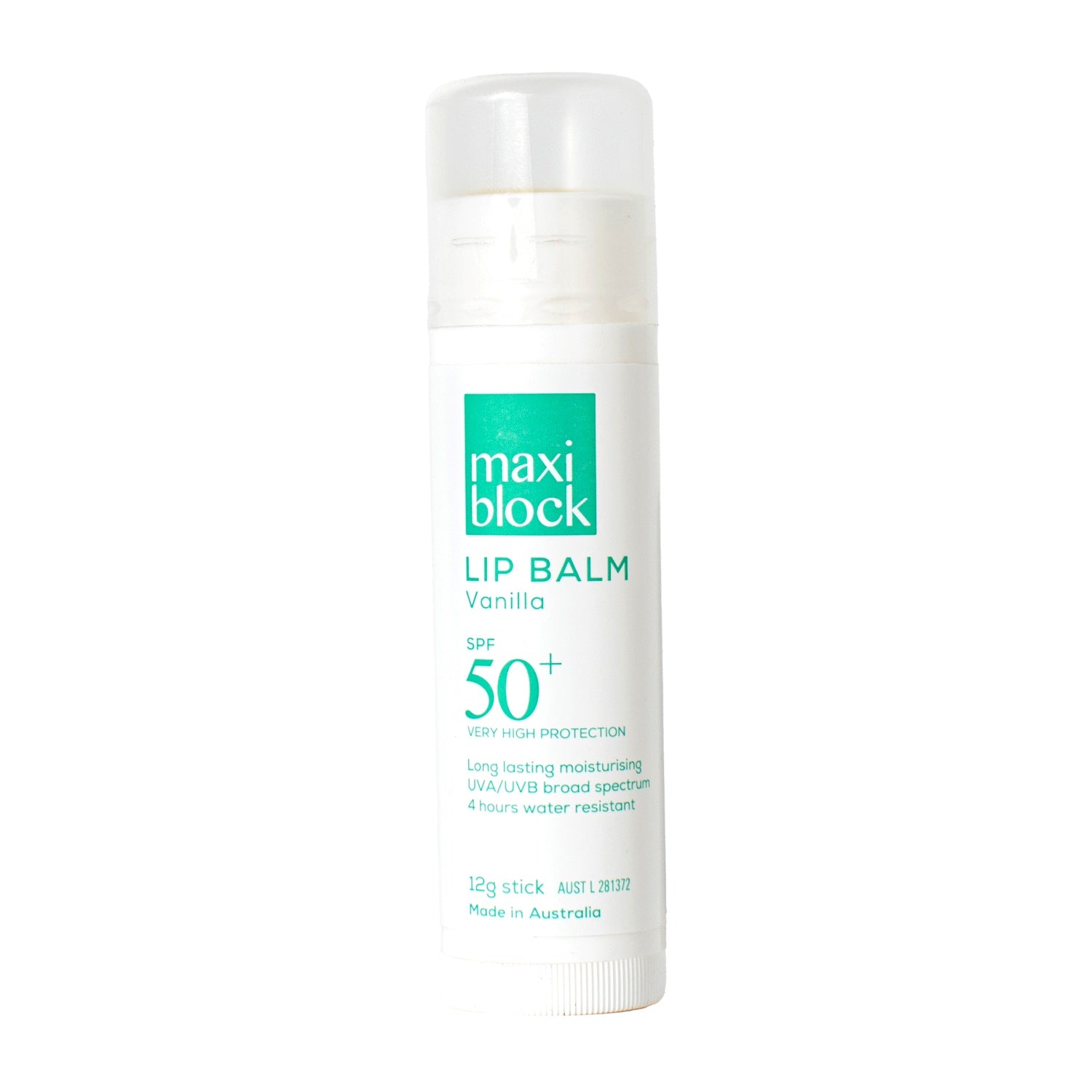 Maxiblock SPF lip balm 50+ vanilla